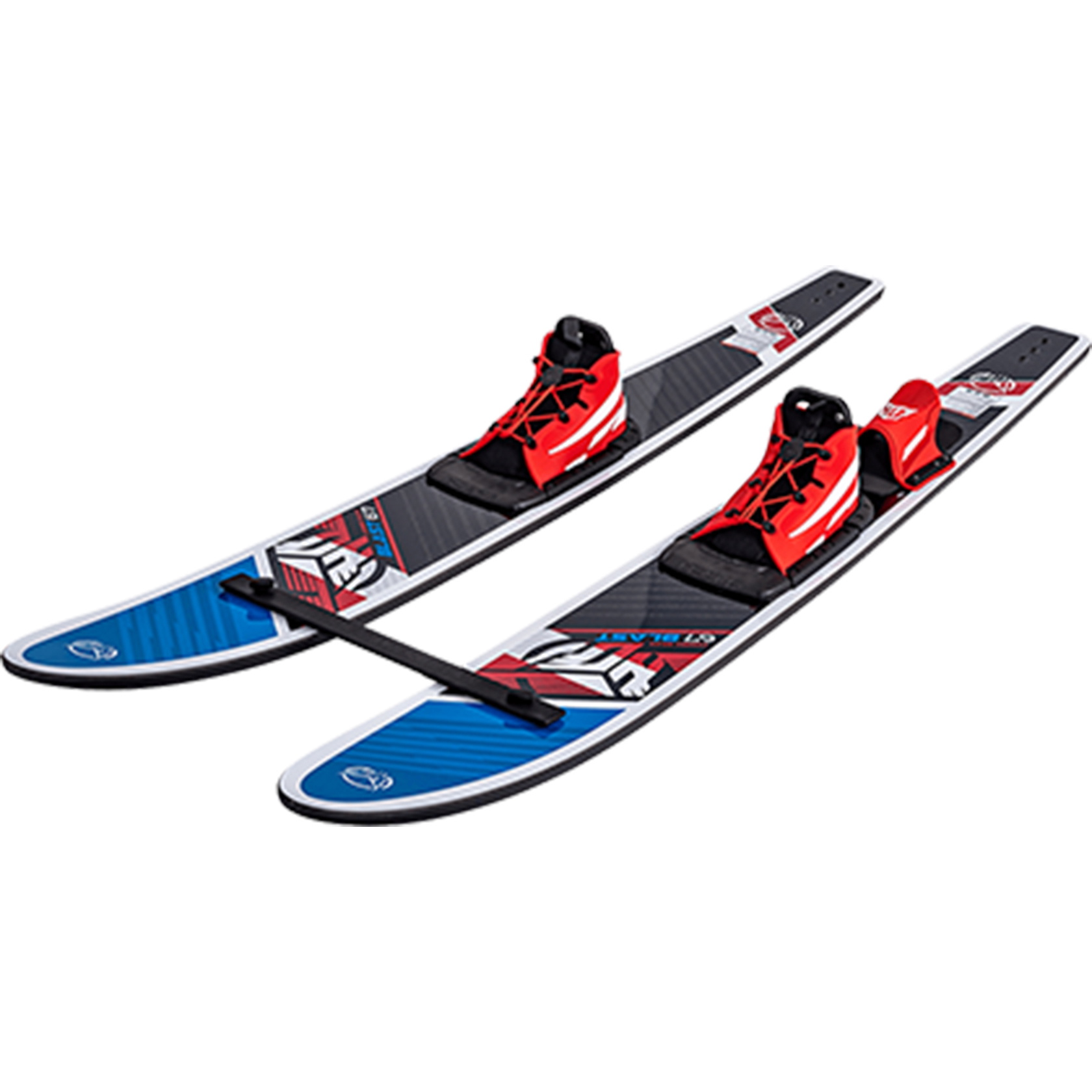 2026 HO Sports Blast Combo Waterskis H22BL - Black / Blue / Red